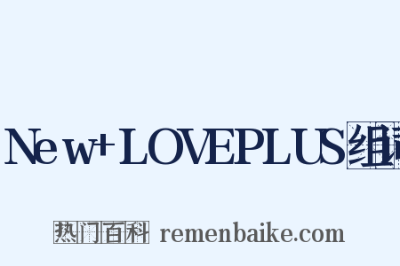 New+LOVEPLUS组词是什么意思的图片